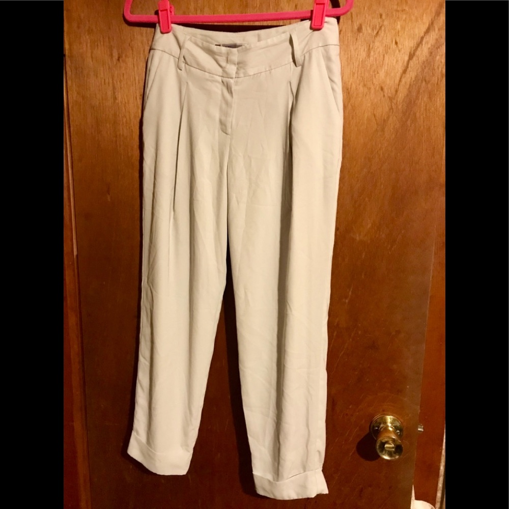 Heather grey silky trousers